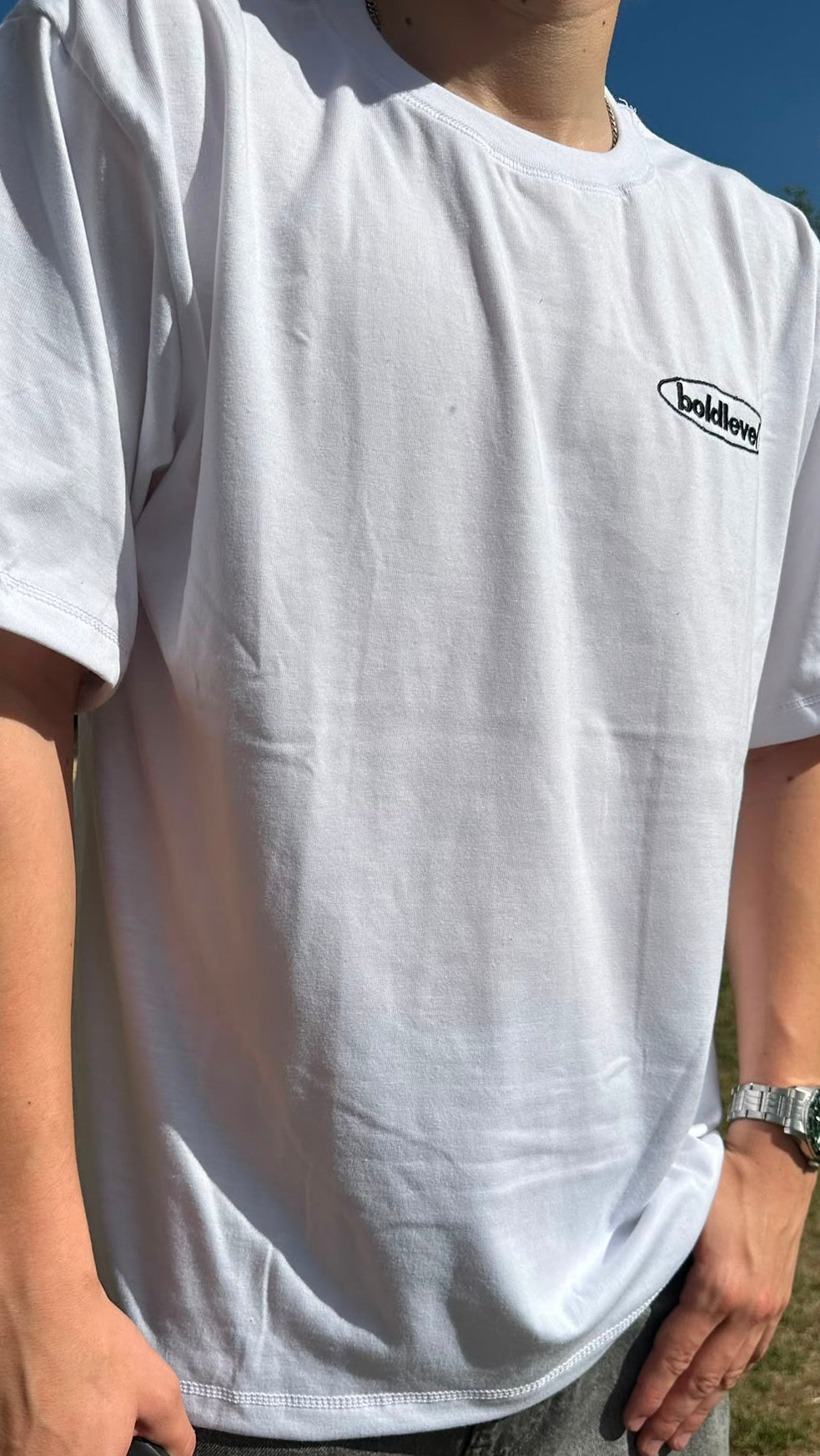 White Bold Attitude Tee